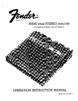Fender MA8S-Operating-Instruction-Manual 